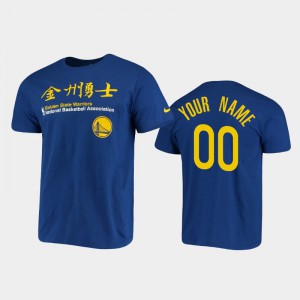 Men #00 2020 Chinese New Year Custom Gold Golden State Warriors T-Shirt 483551-376