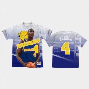 Men Chris Webber #4 Royal City Pride Golden State Warriors T-Shirts 242473-961