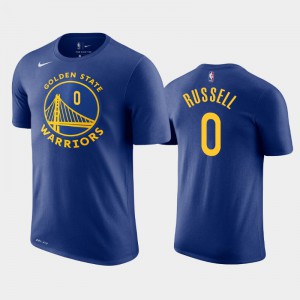 Men's D'Angelo Russell #0 Royal Icon Golden State Warriors T-Shirt 756706-180