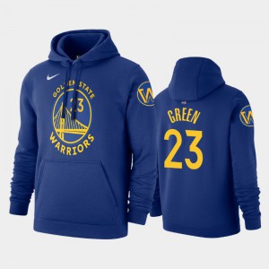 Mens Draymond Green #23 Golden State Warriors Royal Icon 2019-20 Pullover Name & Number Hoodie 840426-376