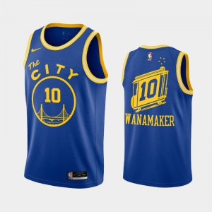 Mens Brad Wanamaker #10 Golden State Warriors Blue 2020-21 Hardwood Classics Jersey 813149-723