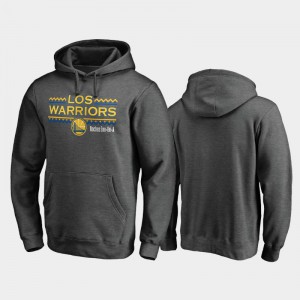 Mens Noche Latina Pullover Golden State Warriors Heather Gray Hoodie 826057-525