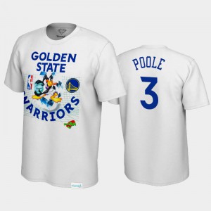 Mens Jordan Poole #3 Limited White Diamond Supply Co. x Space Jam x NBA Golden State Warriors T-Shirt 783538-715