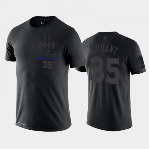 Mens Kevin Durant #35 Black Accolades Golden State Warriors MVP T-Shirt 378601-573