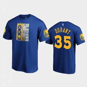 Men Kevin Durant #35 Royal 2019 Western Conference Champions Golden State Warriors Identity T-Shirts 129271-261