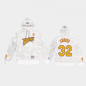 Mens Marquese Chriss #32 Aape Camo Pullover White Golden State Warriors Hoodies 344096-945