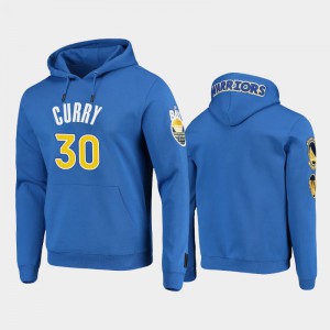 Men's Stephen Curry #30 Pro Standard Pullover Golden State Warriors Royal Hoodies 209237-140