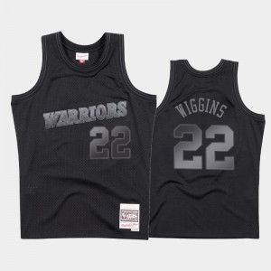 Men's Andrew Wiggins #22 1993-94 Hardwood Classics Black Golden State Warriors Throwback Tonal Jersey 916111-431