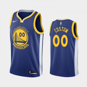 Men Golden State Warriors Icon 2018-19 Personalized Blue Jersey 300471-303