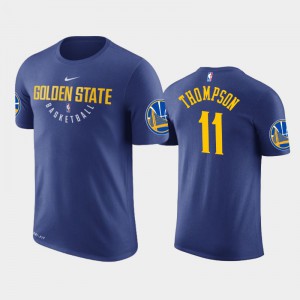 Men Klay Thompson #11 Royal Practice Logo Team Traing Golden State Warriors T-Shirt 598780-241