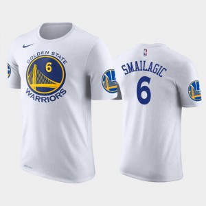 Men's Alen Smailagic #6 White Association 2019 NBA Draft Golden State Warriors T-Shirt 457525-404
