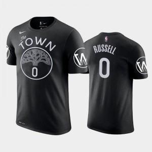 Men D'Angelo Russell #0 Golden State Warriors Black 2019-20 City T-Shirts 751374-388