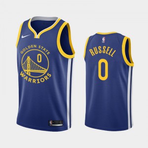 Men's D'Angelo Russell #0 Golden State Warriors Icon Royal New Uniform Jersey 328947-199