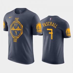 Men's Eric Paschall #7 Navy 2019 NBA Draft Golden State Warriors City T-Shirts 209147-684