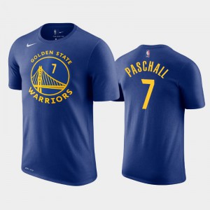 Mens Eric Paschall #7 Icon Golden State Warriors 2019 NBA Draft Royal T-Shirt 288788-856
