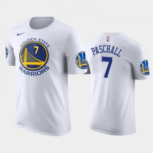 Men Eric Paschall #7 Golden State Warriors White 2019 NBA Draft Association T-Shirt 200909-792