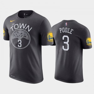 Men Jordan Poole #3 2019 NBA Draft Golden State Warriors Black Statement T-Shirts 310490-628