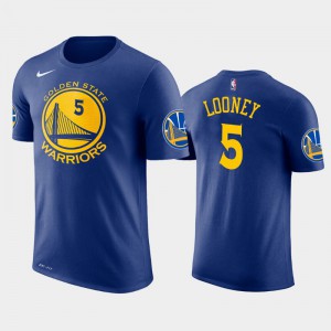 Mens Kevon Looney #5 Icon 2018-19 Golden State Warriors Royal T-Shirts 706867-655