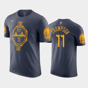 Men Klay Thompson #11 Golden State Warriors 2018-19 Gray City T-Shirt 175389-120