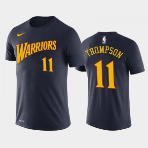 Mens Klay Thompson #11 Navy Hardwood Classics Golden State Warriors T-Shirts 862656-431