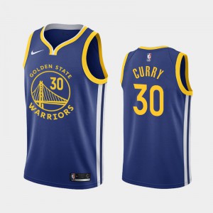 Men's Stephen Curry #30 Icon Golden State Warriors New Uniform Royal Jersey 955730-750