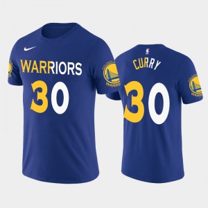 Mens Stephen Curry #30 Golden State Warriors Split Two-Tone Royal T-Shirt 764687-206