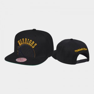 Men Golden State Warriors Cropped XL Logo Black Snapback Hat 833013-127