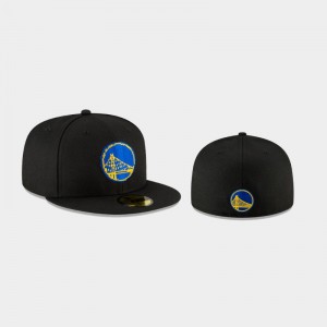 Mens Golden State Warriors Black 59FIFTY Fitted Pixel Hat 537715-871