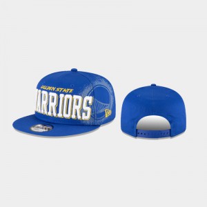 Men's 9FIFTY Snapback Blue Golden State Warriors Faded Hat 449931-190