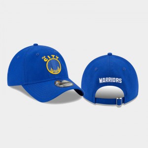 Men Hardwood Classics Blue Golden State Warriors Hardwood Classic Nights 9TWENTY Adjustable Hats 219753-774