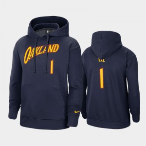 Mens Damion Lee #1 Navy City Oakland Forever 2021 Edition Golden State Warriors Hoodies 233991-875
