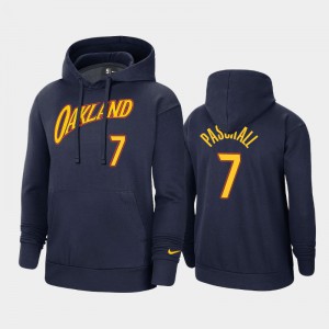 Mens Eric Paschall #7 City Navy Oakland Forever 2021 Edition Golden State Warriors Hoodies 875597-456