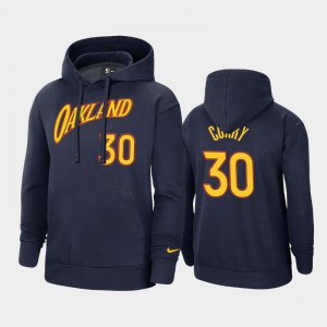 Men Stephen Curry #30 City Oakland Forever 2021 Edition Navy Golden State Warriors Hoodie 532412-660