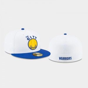 Men's Hardwood Classics Golden State Warriors Hardwood Classic Nights 59FIFTY Fitted White Hats 368672-320