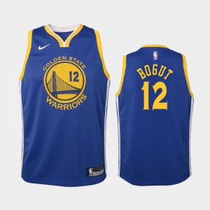 Youth Andrew Bogut #12 Icon Golden State Warriors 2018-19 Blue Jersey 713651-460