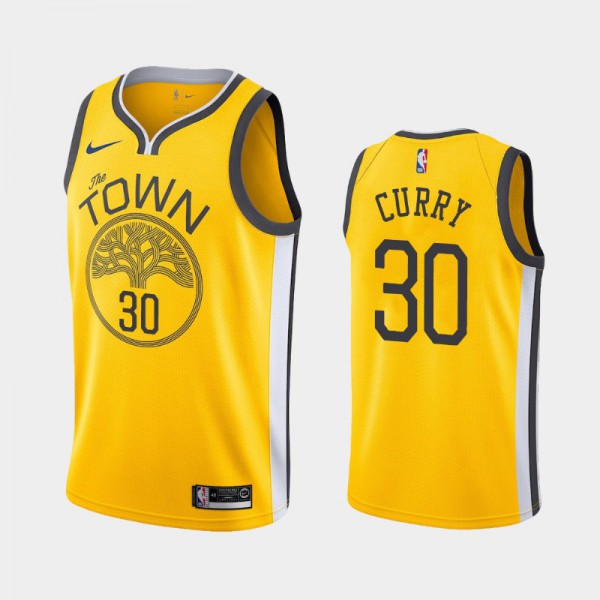 GILDAN Brand NBA GSW Stephen Curry 30 Jersey Style Shirt Golden