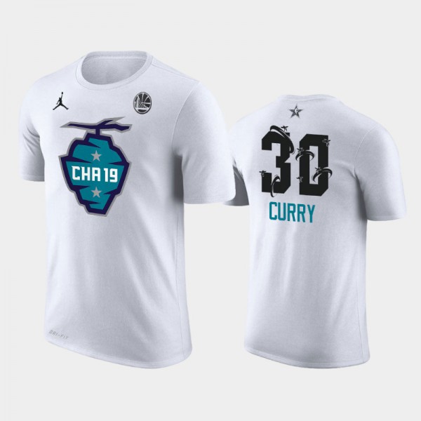 2019 All-Star Stephen Curry Golden State Warriors #30 White Jersey